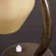 Danish Brass and Opaline Glass Desk Lamp, circa 1930s