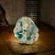 Light turtle in light blue and white glass – vintage / retro