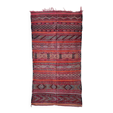 Moroccan Kilim Zemmour rug red - 150 x 285 cm