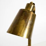 Beautiful, rare, large, heavy mid-century modern brass table lamp