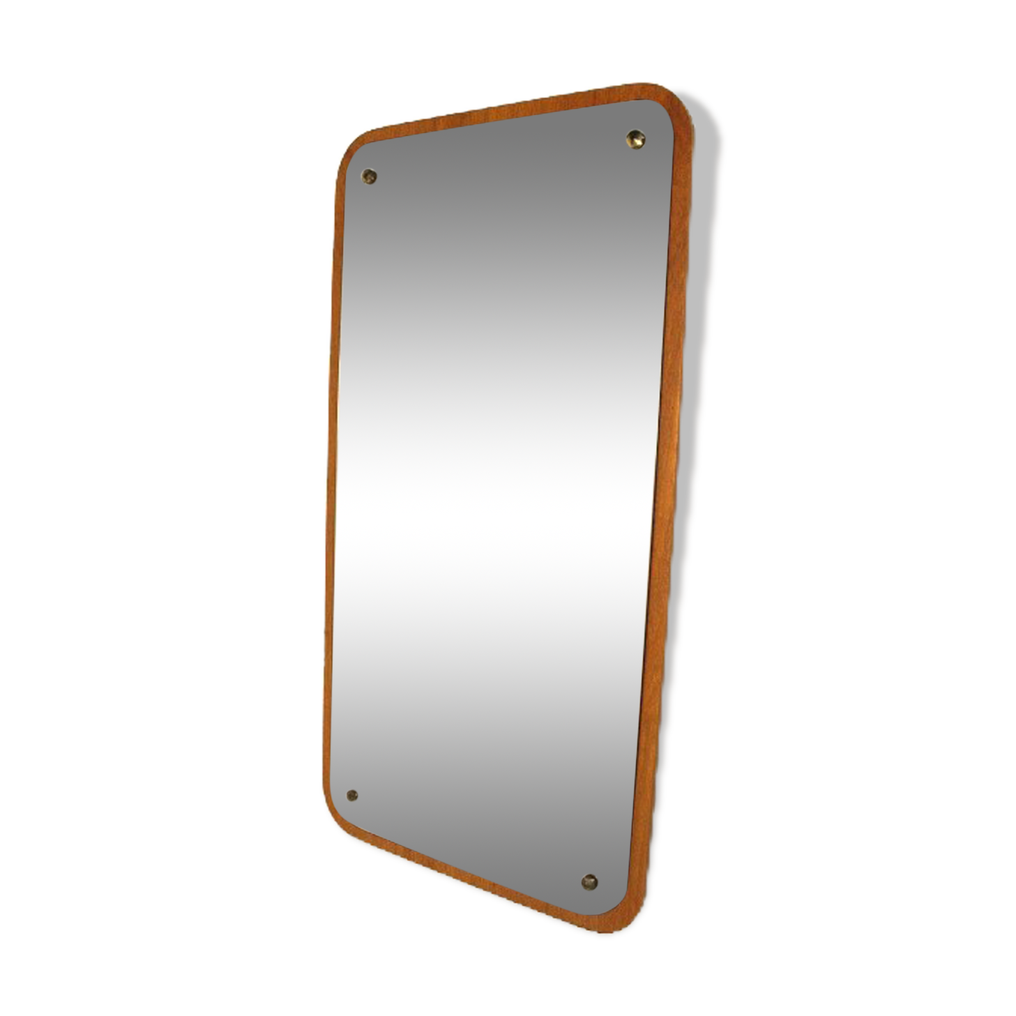 Sweden teak mirror, 67x38cm, 1960