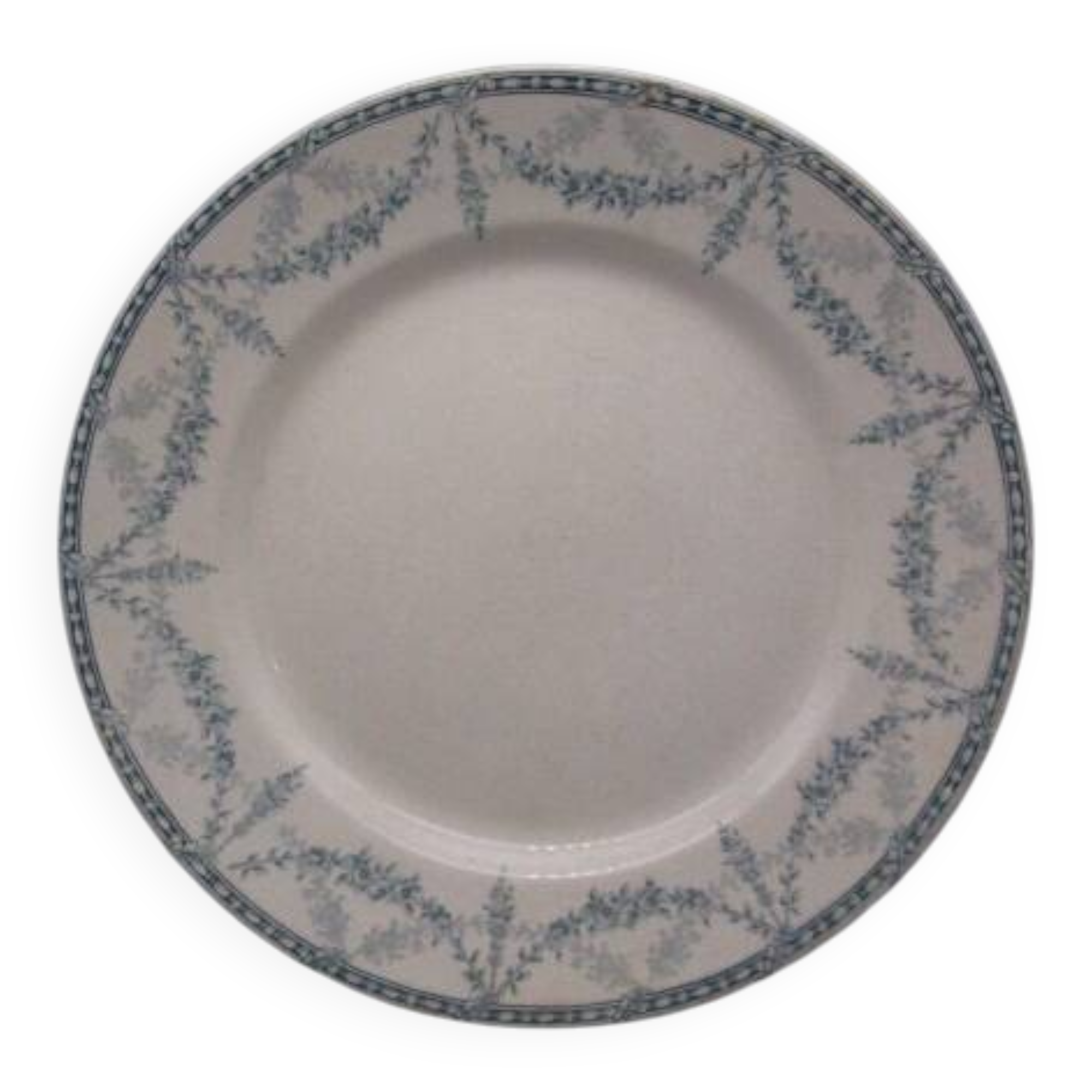 Antique serving dish in creil montereau earthenware, mignon model.