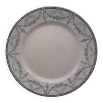 Antique serving dish in creil montereau earthenware, mignon model.