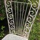Chaises métal perforé trèfle dossier haut années 50 Set de 2