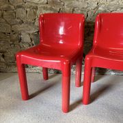 4 chaises modèle 4875 par C. Bartoli pour Kartell, 1970