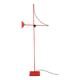 1980s Halogen Red Floor Lamp, Italy