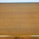 Low Scandinavian teak sideboard Metal