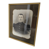 Old military photo soldier in uniform 156th Infantry Regiment WW1