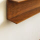 Wooden open wall shelf, 200cm, designed by Walter Wirz for Wilhelm Renz, Germany