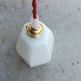 Glass art deco hanging lamp