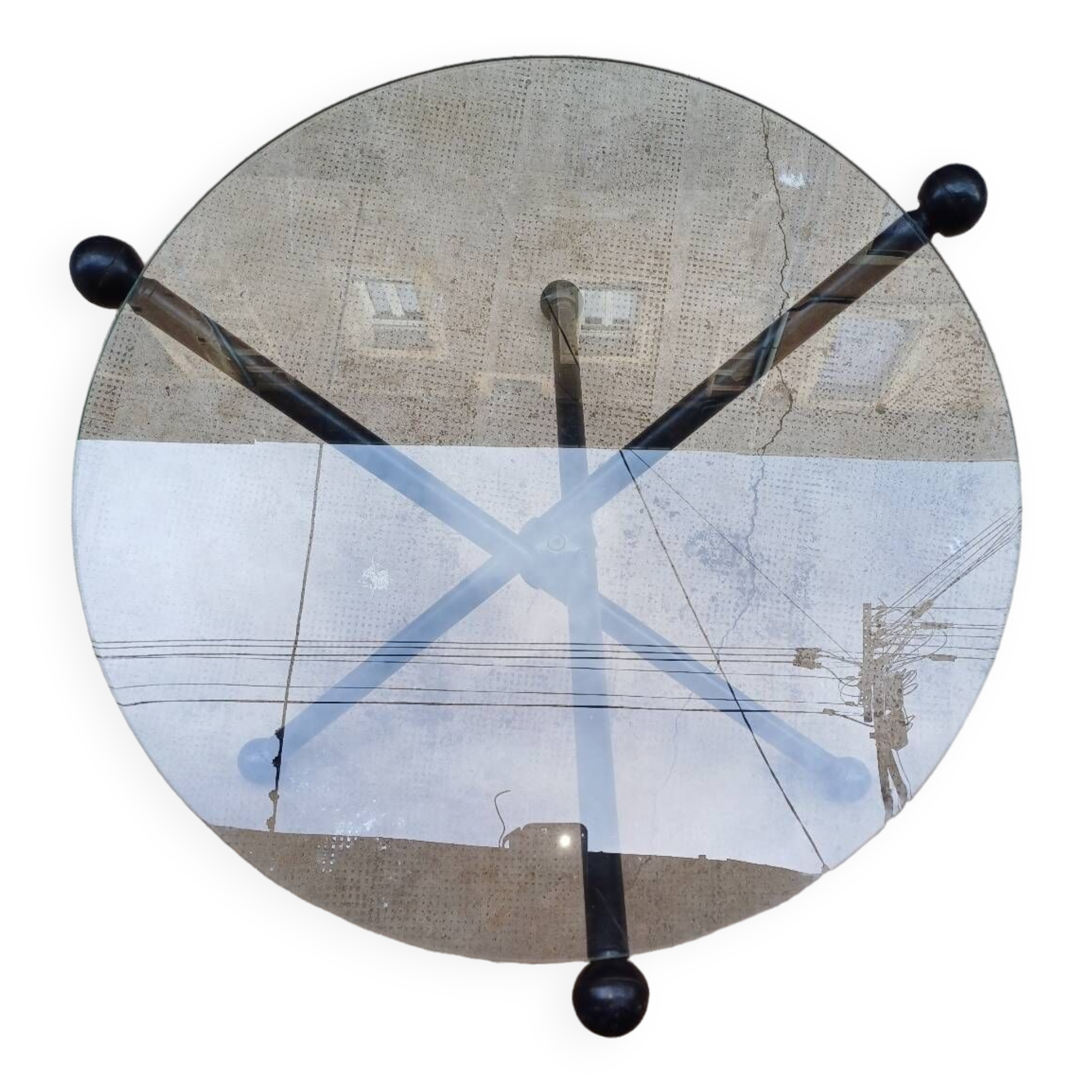 Small coffee table, designer side table 1980