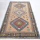 Mustard Pink Oriental Pattern Turkish Rug, 135x232Cm