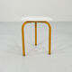 Tabouret tubulaire jaune,1970s