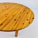 Table basse en pin massif du milieu du siècle, années 1970