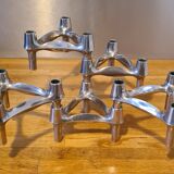 5 vintage Nagel Stoff candle holders