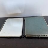 Old triptych barber mirror