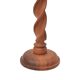Rosewood long modernist candlestick, Denmark, 1970s.