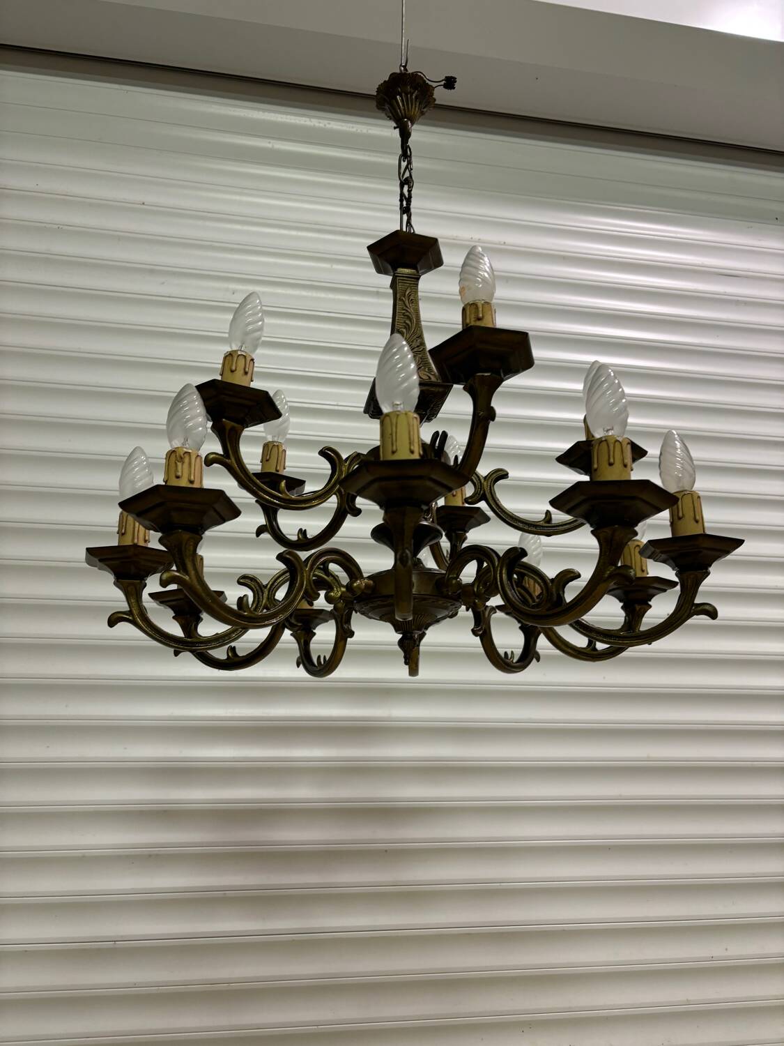 Bronze chandelier