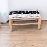 Colorful handcrafted bench