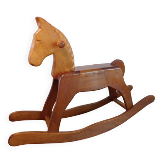 Antique wooden rocking horse