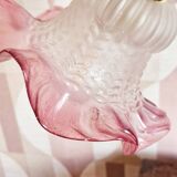 Pink tulip brass lamp