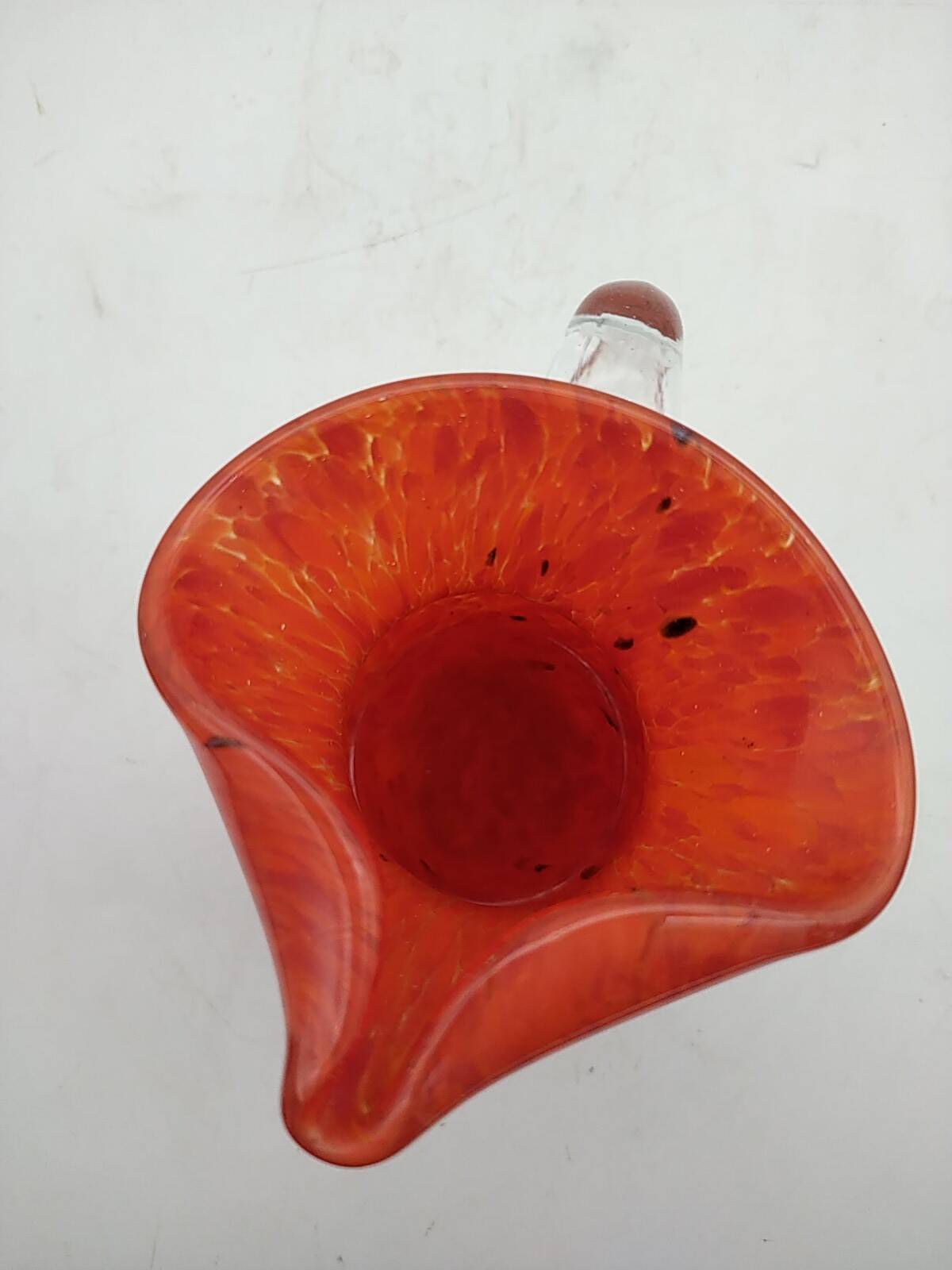 Blown glass vase.