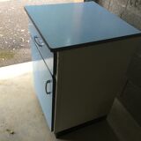 Blue formica kitchen furniture