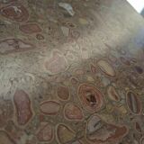 Guéridon Neoclassico in Mogano e Marmo Rosso Fine '800