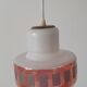 Ceiling lamp in opaline 60s