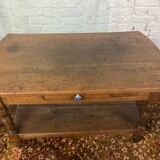 Old farm console in solid oak