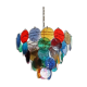 Chandelier 10 fires in murano glass, Italy, 80s