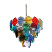 Lustre 10 feux en verre de Murano, Italie, années 80