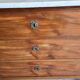 Louis xvi style mahogany 3-drawer chest of 19th century