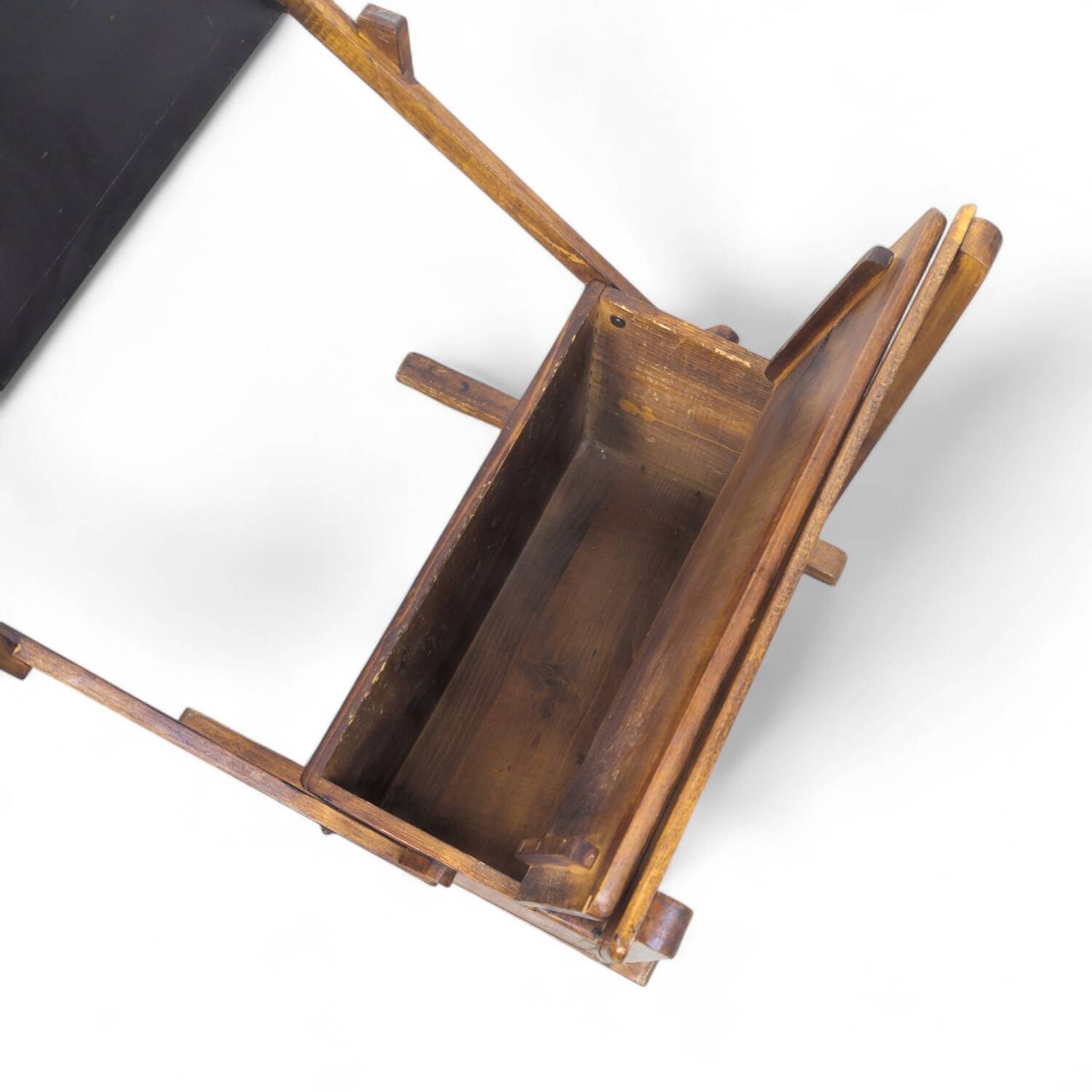 Bauhaus wooden kids folding school desk, 1920s