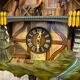 Coucou suisse musical decor de chalet foret noire et bucherons schmechenbecker