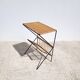 Sellette porte revues rotin 1960 triangulaire