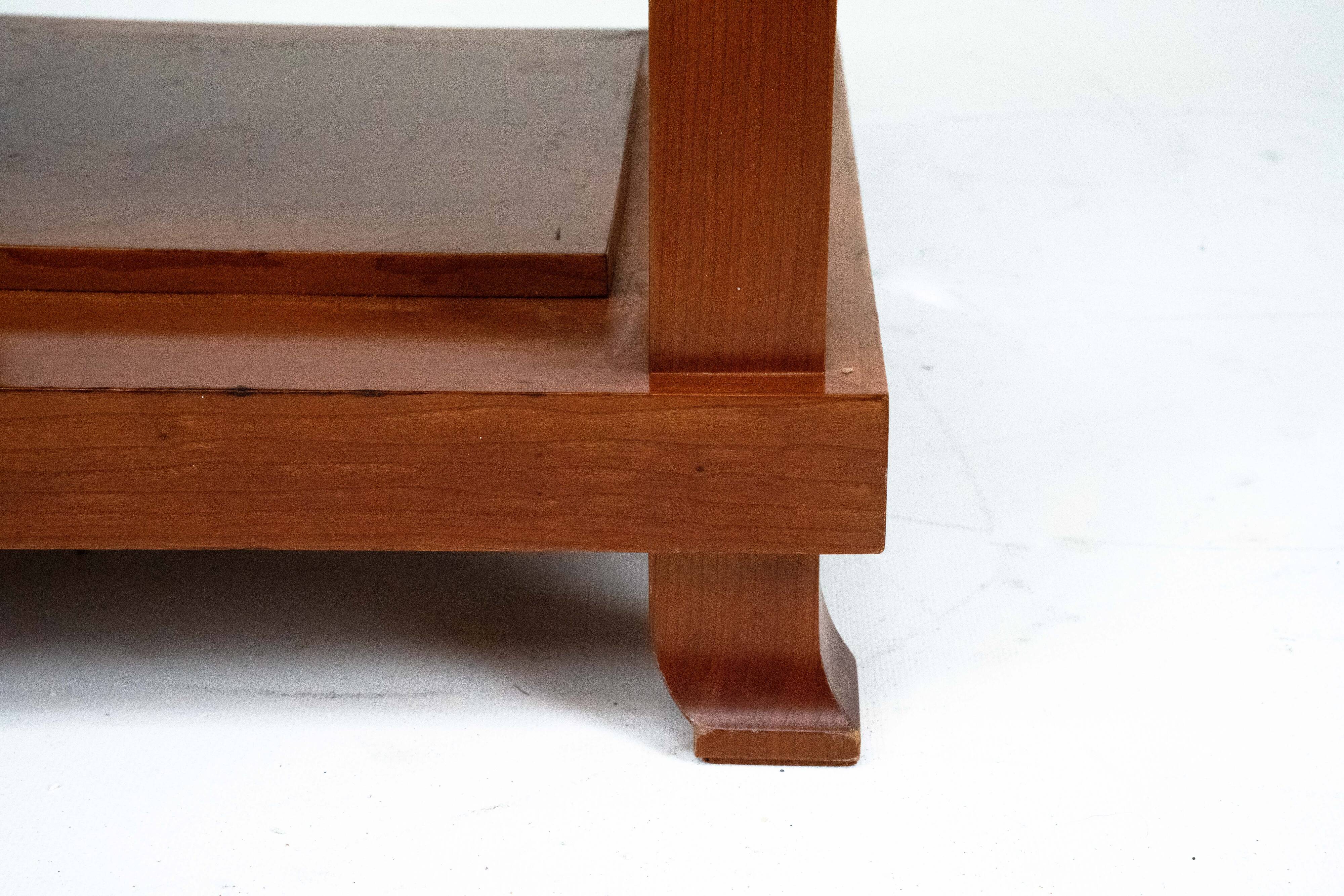 Table d'appoint Robie de Frank Lloyd Wright pour Cassina, édition limitée. Italie, 1988