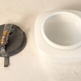 Opal glass wall lamp 60s/70s