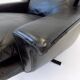 ESA model 802 pair of black leather lounge chairs by Werner Langenfeld