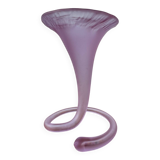 Old blown glass cornucopia vase