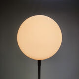 Postmodern Opaline Glass and Chrome Floorlamp, 1980s