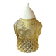 Amber moulded glass lamp