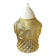 Amber moulded glass lamp