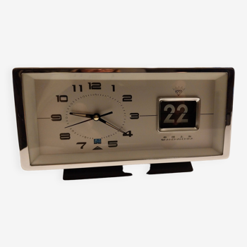 vintage calendar alarm clock