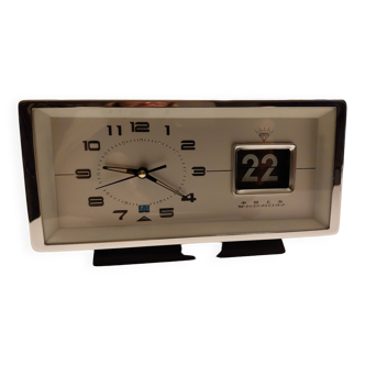 vintage calendar alarm clock