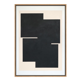 Original abstract painting, Black sign B05
