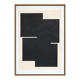 Peinture originale abstraite, Signe noir B05