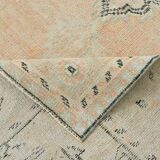 5x9 Soft Orange Handwoven Vintage Persian Rug, 157x263 Cm