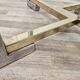 Regency Table in Chromed Metal and Brass with Hexagonal Glass Top