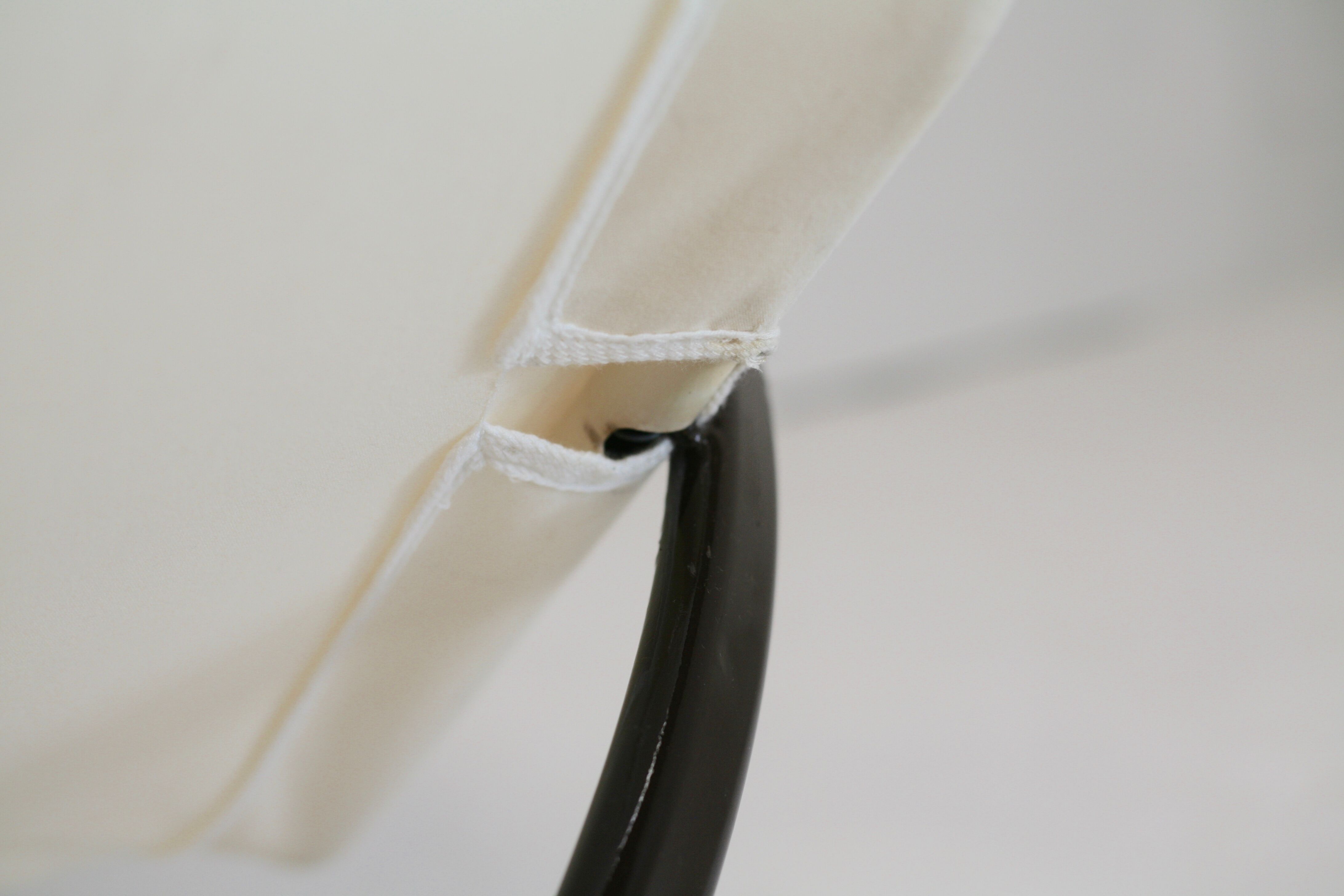 Roger Lecal rocking long chair, Jetstar model, brown lask and canvas, France, 1975